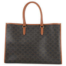 将图像加载到图库查看器中，CELINE Cabas Horizontal Tote Bag Tan197912 PVC Leather
