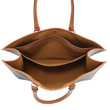 将图像加载到图库查看器中，CELINE Cabas Horizontal Tote Bag Tan197912 PVC Leather
