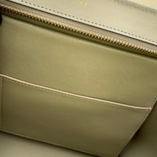 将图像加载到图库查看器中，CELINE Trapeze 2way Bag Navy/Beige174683 Leather Size Small
