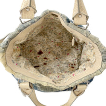 Load image into Gallery viewer, CELINE Paris Macadam 2-way Bag Blue/Ivory Denim Leather
