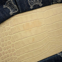 Load image into Gallery viewer, CELINE Paris Macadam 2-way Bag Blue/Ivory Denim Leather
