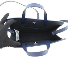 将图像加载到图库查看器中，GUCCI Children's Cat 2-way Tote Bag Ivory/Navy/Multicolor630542 Leather
