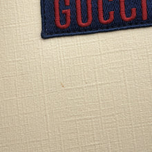 将图像加载到图库查看器中，GUCCI Children's Cat 2-way Tote Bag Ivory/Navy/Multicolor630542 Leather
