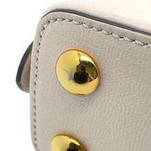 Load image into Gallery viewer, GUCCI Horsebit 2way Handbag Beige/Ivory640716 GG Supreme Leather Size Mini
