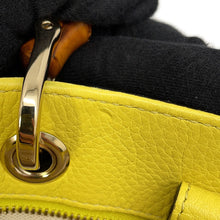 将图像加载到图库查看器中，GUCCI Bamboo Shopper Tote Bag Yellow/Beige323658 Leather Size Large
