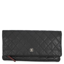 Load image into Gallery viewer, CHANEL Matelasse Clutch Bag BlackA69391 Lambskin
