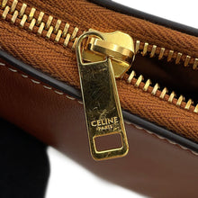 将图像加载到图库查看器中，CELINE AVA One Shoulder Bag Tan196923 Leather Size Medium
