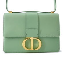 将图像加载到图库查看器中，Dior 30 Montaigne Montaigne Shoulder Bag GreenM9203UMOS Box Calf LeatherLeather
