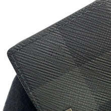 Load image into Gallery viewer, BURBERRY Check Pattern Compact Wallet Charcoal Grey8062606 Leather
