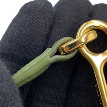 将图像加载到图库查看器中，LOEWE Anagram Luna Bag Jacquard Shoulder Bag AvocadoGreenA923PL9X01 Canvas Leather
