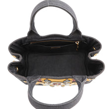 Load image into Gallery viewer, PRADA Robot Canapa 2-way Tote Bag Navy/Multicolor1BG439 Canvas
