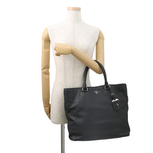 Load image into Gallery viewer, PRADA Vitello Dino Tote Bag Black1BG006 Leather
