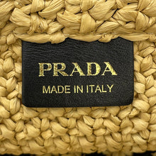 Load image into Gallery viewer, PRADA Crochet Tote Bag Beige1BG392 Raffia
