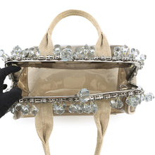 将图像加载到图库查看器中，PRADA Crystal Tote Bag Beige/Transparent Plastics Canvas
