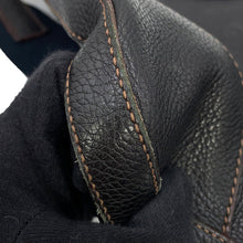 将图像加载到图库查看器中，PRADA Logo Shoulder Bag BlackBT0531 Leather
