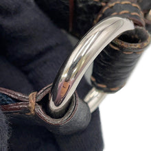 将图像加载到图库查看器中，PRADA Logo Shoulder Bag BlackBT0531 Leather
