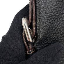 将图像加载到图库查看器中，PRADA Logo Shoulder Bag BlackBT0531 Leather
