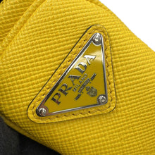 将图像加载到图库查看器中，PRADA Triangle Shoulder Bag Yellow2VH155 Saffiano LeatherLeather
