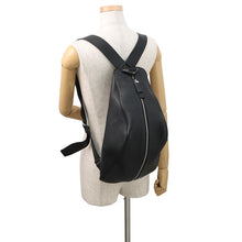 Load image into Gallery viewer, PRADA Vitello Dino Triangle Backpack Black2VZ099 Leather
