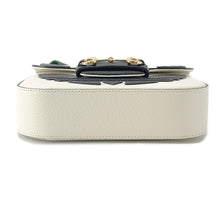 将图像加载到图库查看器中，GUCCI Adidas collaboration Horsebit Shoulder Bag White/Black659574 Leather
