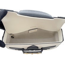 将图像加载到图库查看器中，GUCCI Adidas collaboration Horsebit Shoulder Bag White/Black659574 Leather
