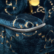 Load image into Gallery viewer, GUCCI GG Velvet Backpack Blue574942 Velvet
