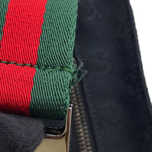 将图像加载到图库查看器中，GUCCI Cherie line Crossbody Bag Black285566 GG Canvas
