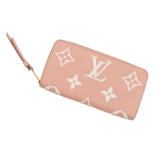 将图像加载到图库查看器中，LOUIS VUITTON Zippy Wallet Rose Trianone/CrèmeM81645 Bicolor Monogram Empreinte Leather

