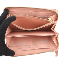将图像加载到图库查看器中，LOUIS VUITTON Zippy Wallet Rose Trianone/CrèmeM81645 Bicolor Monogram Empreinte Leather
