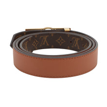 Load image into Gallery viewer, LOUIS VUITTON Belt・Dauphine 25MM Reversible Size 85/34 BrownM0196V Monogram Plain Calf Leather
