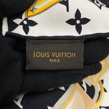 将图像加载到图库查看器中，LOUIS VUITTON Carre / Monogram Confidential NoirM78667 Silk100%
