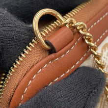Load image into Gallery viewer, CELINE Triomphe ChainShoulder Bag White/Tan10E382CBX.01TA PVC Leather
