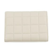 Load image into Gallery viewer, SAINT LAURENT PARIS Cassandra Matelasse Carre Compact Wallet White800763 Lambskin
