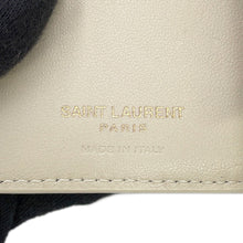 Load image into Gallery viewer, SAINT LAURENT PARIS Cassandra Matelasse Carre Compact Wallet White800763 Lambskin
