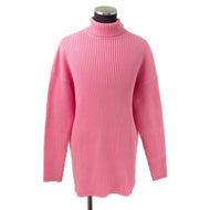 BALENCIAGA Logo Oversized Knit Size XS Pink583089 Cotton100%