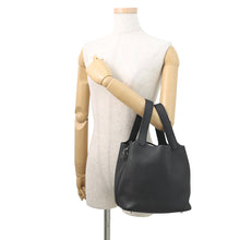 将图像加载到图库查看器中，HERMES Picotin Lock Black Taurillon Clemence Size PM
