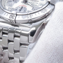 将图像加载到图库查看器中，BREITLING Chrono cockpit W38mm Stainless Steel White DialA13358
