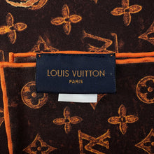 Load image into Gallery viewer, LOUIS VUITTON Carre・Catogram Size 90 Brown/OrangeMP2266 Silk100%
