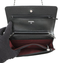 Load image into Gallery viewer, CHANEL Matelasse Chain wallet BlackAP0250 Caviar Leather
