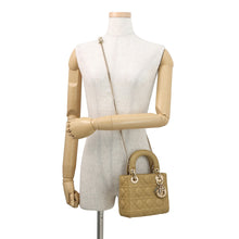 Load image into Gallery viewer, Dior Lady Dior 2Way Handbag OliveM0505ONGE Lambskin Size Mini
