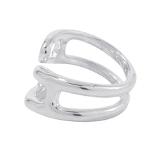 Load image into Gallery viewer, HERMES Chaine d'Ancre Twist Punk Ring Size PM/54/#14 SV925
