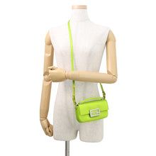 Load image into Gallery viewer, FENDI Baguette Phone Pouch Light Green/Brown7AS142 Satin
