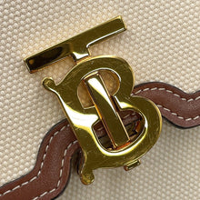 将图像加载到图库查看器中，BURBERRY Robin Shoulder Pouch Beige/Brown8031649 Canvas Leather
