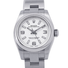 将图像加载到图库查看器中，ROLEX Oyster Perpetual W26mm Stainless Steel White Dial176200

