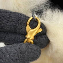 Load image into Gallery viewer, CHANEL Fur Arm Warmer Chain Shoulder Bag White/BlackA17714 Lapin 100%
