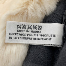 Load image into Gallery viewer, CHANEL Fur Arm Warmer Chain Shoulder Bag White/BlackA17714 Lapin 100%
