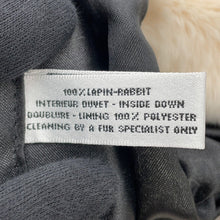 Load image into Gallery viewer, CHANEL Fur Arm Warmer Chain Shoulder Bag White/BlackA17714 Lapin 100%
