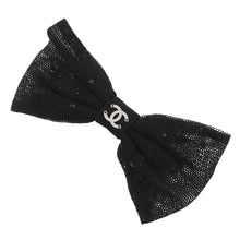 Load image into Gallery viewer, CHANEL Barrette CC Logo BlackAAA265 Cotton Metal
