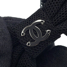Load image into Gallery viewer, CHANEL Barrette CC Logo BlackAAA265 Cotton Metal
