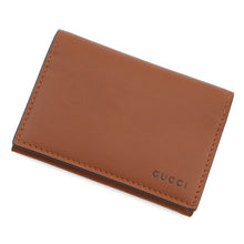 Load image into Gallery viewer, GUCCI GG Emblem GG Fabric Card Case Brown818956 Leather/GG Supreme
